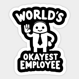 "World's Best Employee" Funny Office Sticker